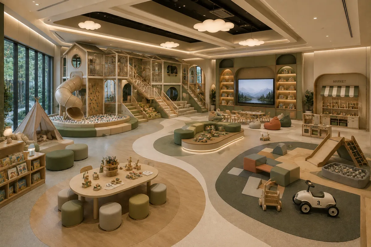 Children's indoor playroom