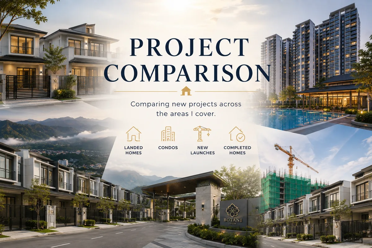 Project Comparison: comparing new launch projects across the areas I cover