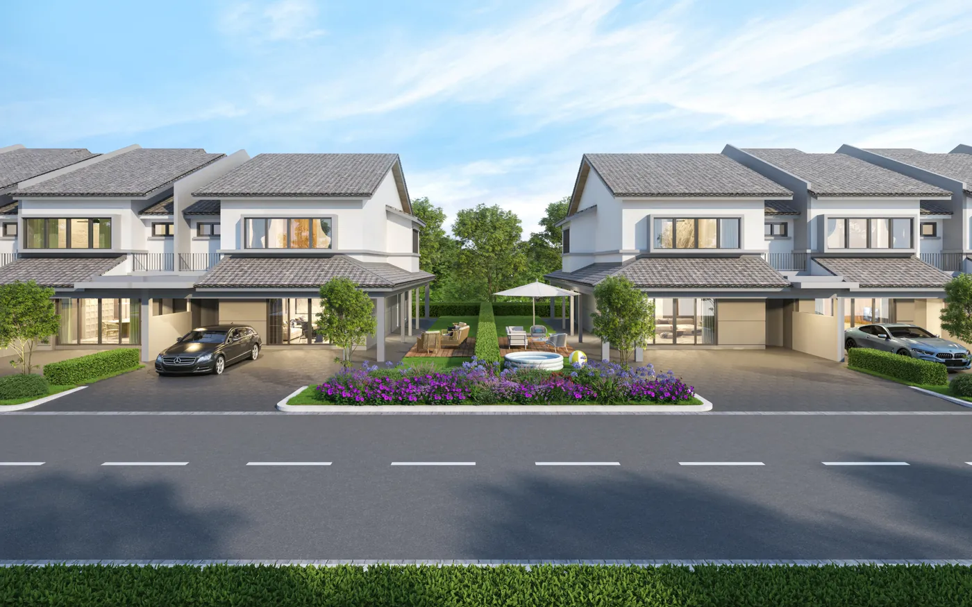 Olive Grove neighbourhood street, developer rendering